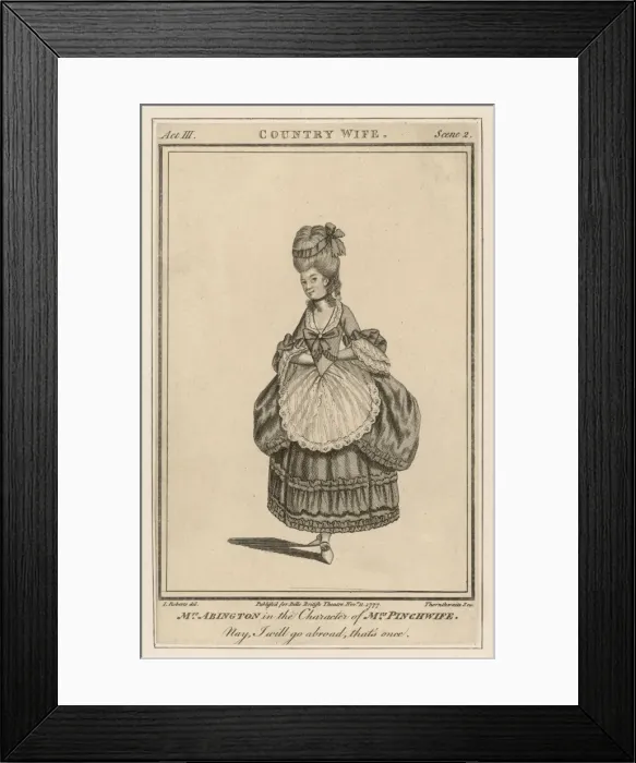 Framed Print : Frances Abington - 9 Framed Print : Frances Abington - 9