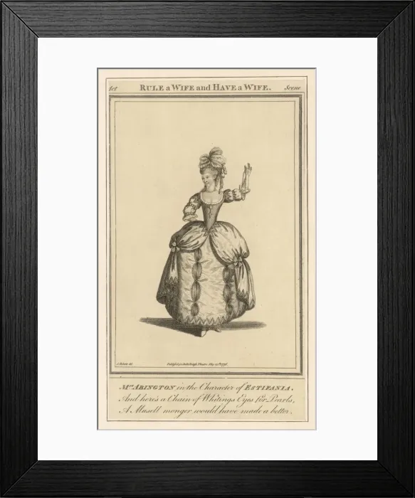 Framed Print : Frances Abington - 10 Framed Print : Frances Abington - 10