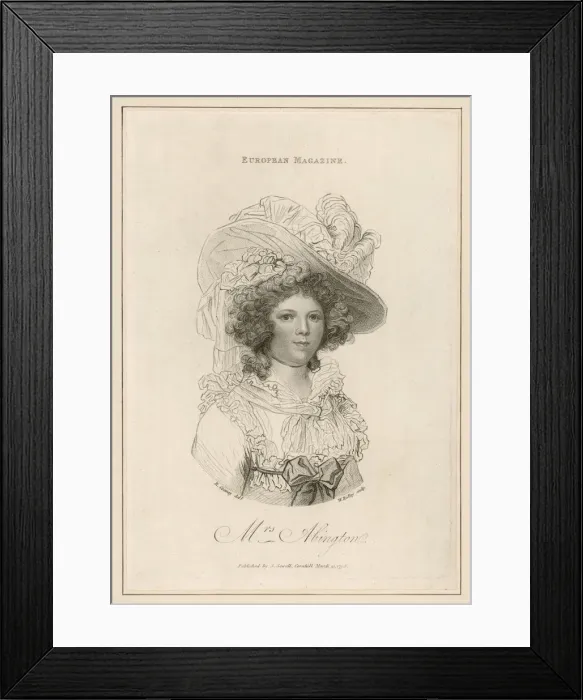 Framed Print : Frances Abington - 12 Framed Print : Frances Abington - 12