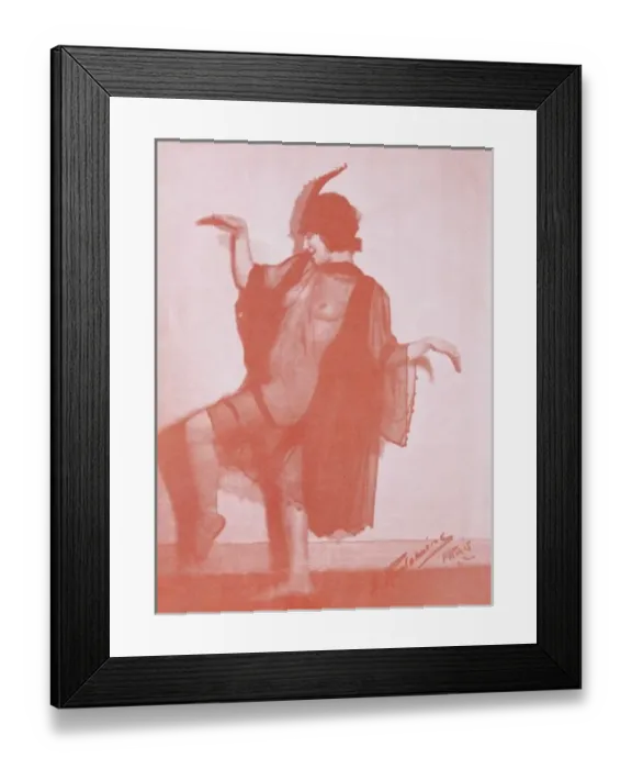 Framed Print : A dancer or showgirl, Paris Framed Print : A dancer or showgirl, Paris