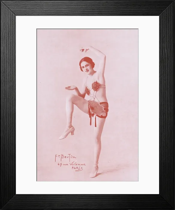 Framed Print : Mlle Phalyze from the Palace Theatre, Paris Framed Print : Mlle Phalyze from the Palace Theatre, Paris