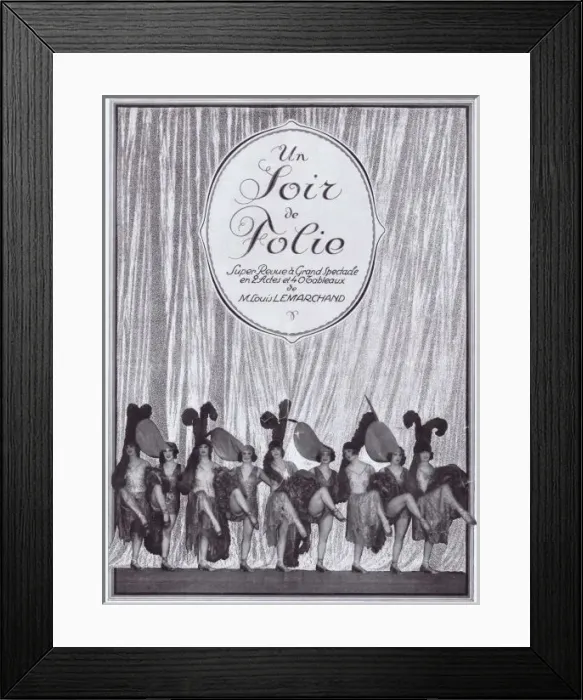 Framed Print : Un Soir de Folie at the Folies Bergere Framed Print : Un Soir de Folie at the Folies Bergere