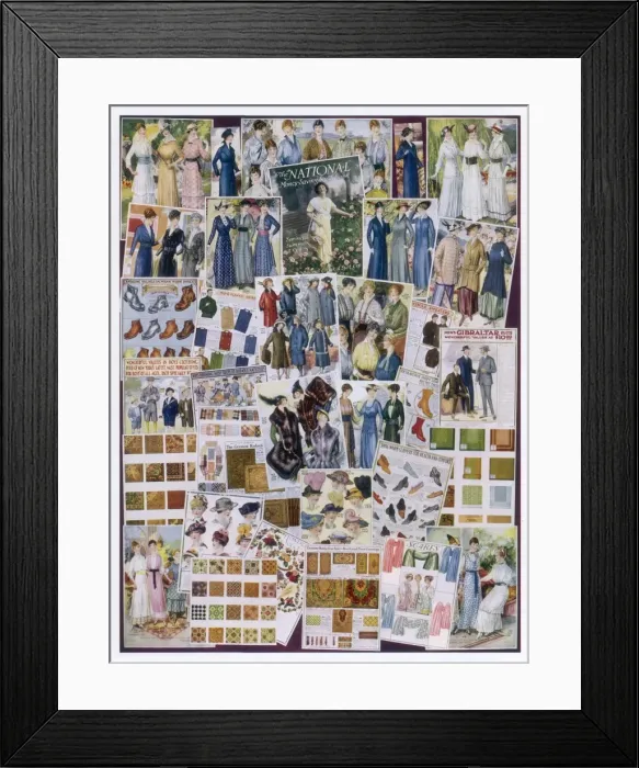 Framed Print : Magazine Fashion Pages Framed Print : Magazine Fashion Pages