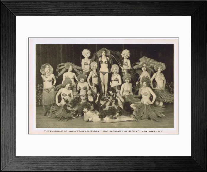 Framed Print : Hollywood Cabaret Restaurant Ensemble Framed Print : Hollywood Cabaret Restaurant Ensemble