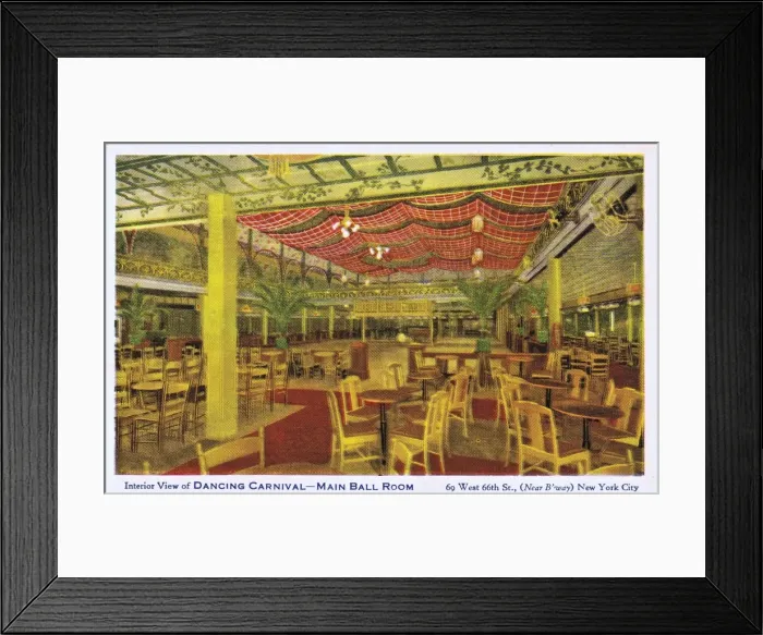 Framed Print : Main Ballroom in the Dancing Carnival, New York Framed Print : Main Ballroom in the Dancing Carnival, New York