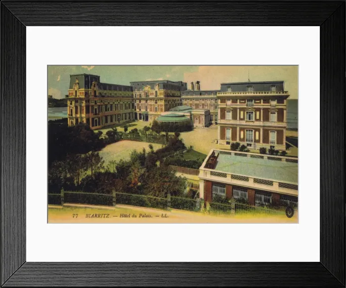 Framed Print : A view of the Hotel du Palais at Biarritz Framed Print : A view of the Hotel du Palais at Biarritz