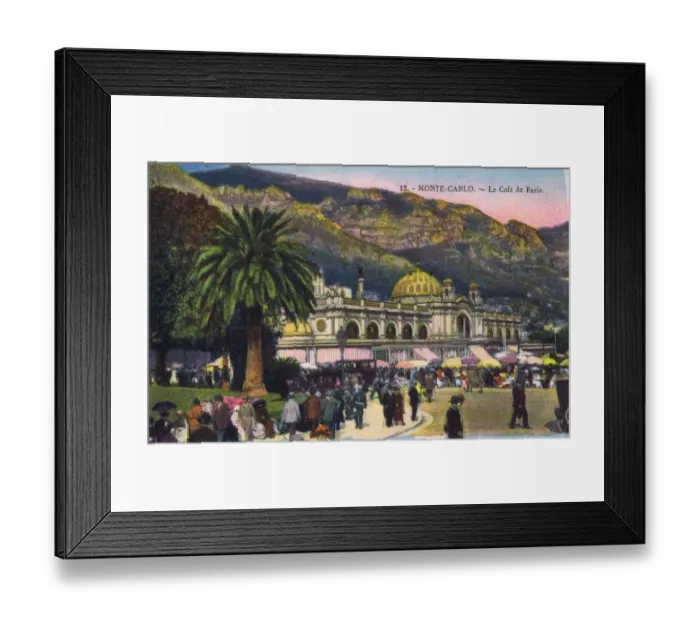 Framed Print : A view of the Cafe Paris at Monte Carlo Framed Print : A view of the Cafe Paris at Monte Carlo