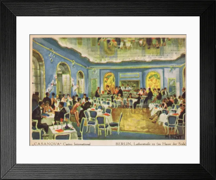 Framed Print : Blue mirror hall of the Casanova Casino International Framed Print : Blue mirror hall of the Casanova Casino International