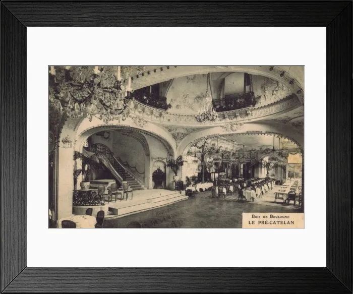 Framed Print : The interior of the Pre-Catelan restaurant