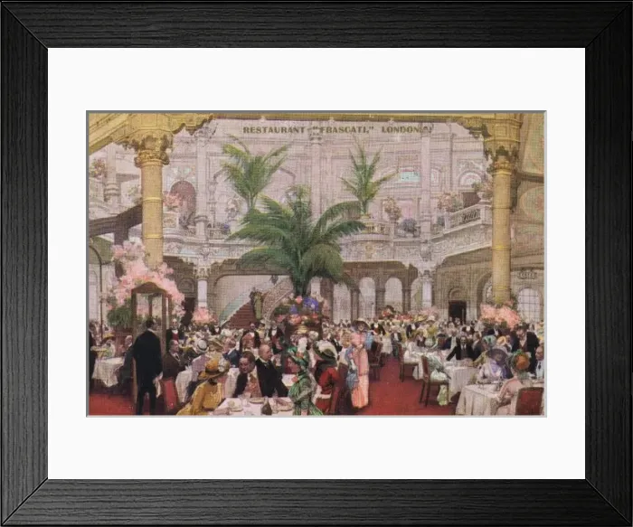 Framed Print : Restaurant Frascati, London Framed Print : Restaurant Frascati, London