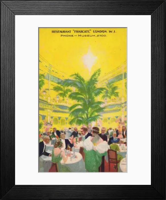 Framed Print : Restaurant Frascati, London Framed Print : Restaurant Frascati, London