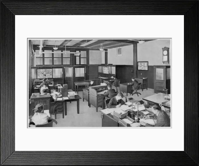 Framed Print : Open-Plan Office Framed Print : Open-Plan Office