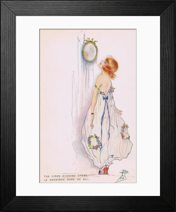 Framed Print : Glamour art deco postcard by Dolly Tree Framed Print : Glamour art deco postcard by Dolly Tree