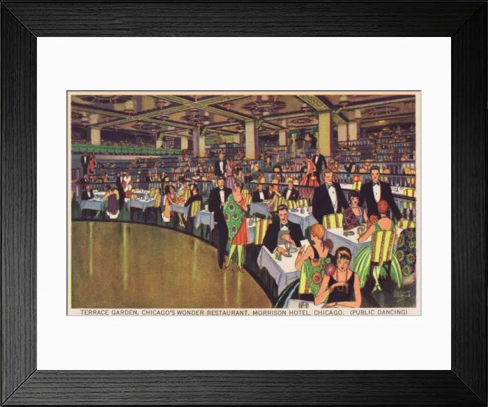 Framed Print : Terrace Garden Theatre-Restaurant in the Morrison Hotel Framed Print : Terrace Garden Theatre-Restaurant in the Morrison Hotel