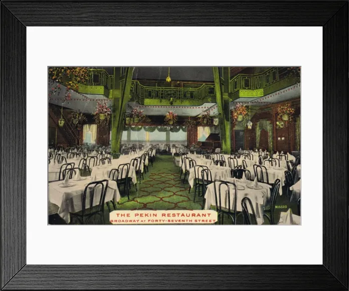 Framed Print : The Pekin Restaurant, New York Framed Print : The Pekin Restaurant, New York