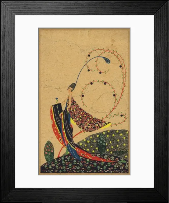 Framed Print : Art deco postcard by Longley Framed Print : Art deco postcard by Longley
