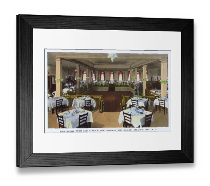Framed Print : Main dining room - Atlantic City Casino, USA Framed Print : Main dining room - Atlantic City Casino, USA