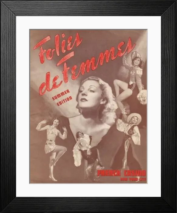 Framed Print : Folies de Femmes at the French Casino Framed Print : Folies de Femmes at the French Casino