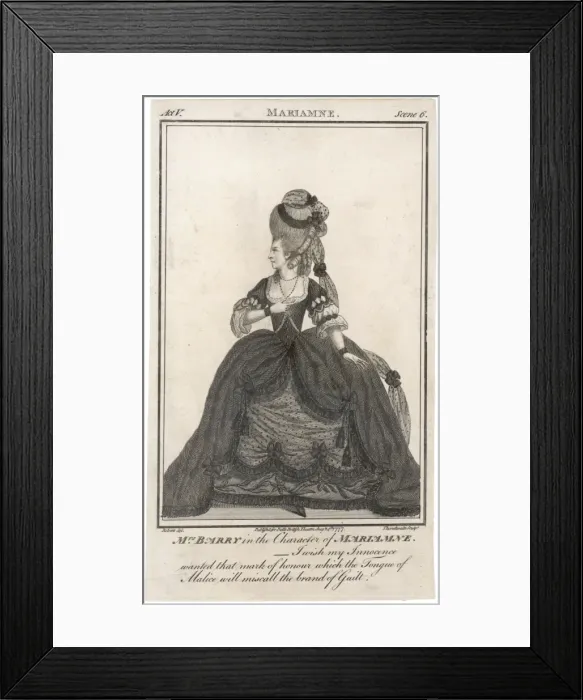 Framed Print : Barry as Mariamne Framed Print : Barry as Mariamne