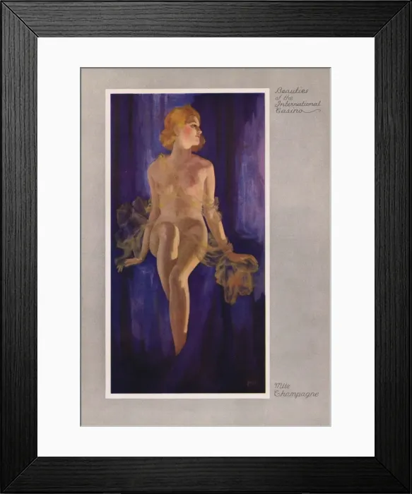 Framed Print : Mademoiselle Champagne Framed Print : Mademoiselle Champagne