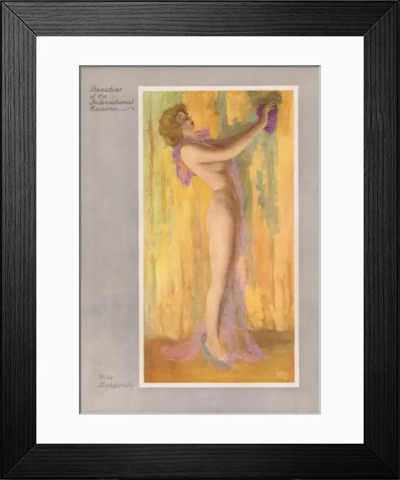 Framed Print : Mademoiselle Burgundy Framed Print : Mademoiselle Burgundy