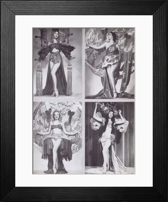 Framed Print : Showgirls in Billy Roses show Lets Play Fair Framed Print : Showgirls in Billy Roses show Lets Play Fair