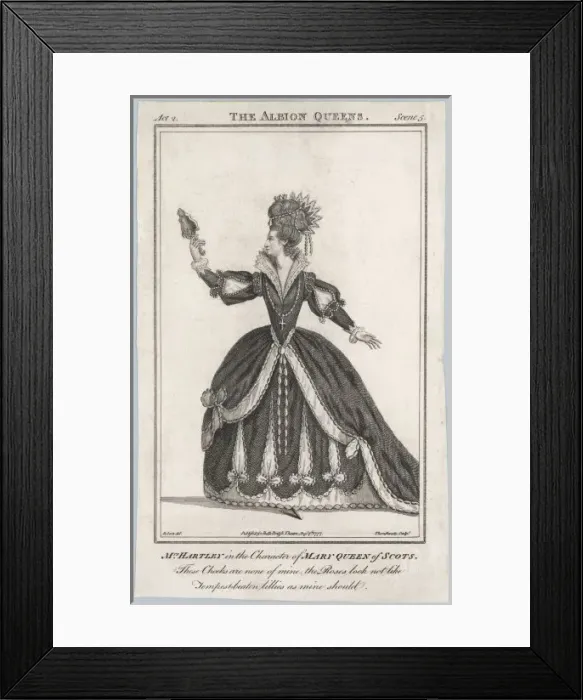 Framed Print : Hartley as Mary Qo Scots Framed Print : Hartley as Mary Qo Scots