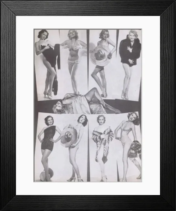 Framed Print : Showgirls in Billy Roses show Lets Play Fair Framed Print : Showgirls in Billy Roses show Lets Play Fair