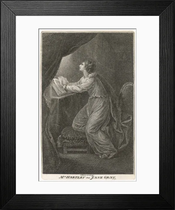 Framed Print : Hartley as Ldy Jane Grey Framed Print : Hartley as Ldy Jane Grey
