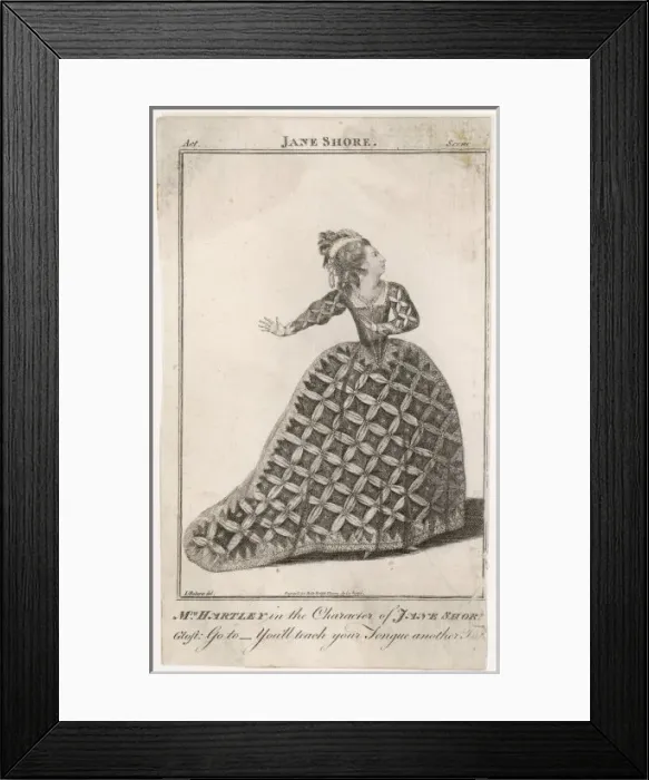 Framed Print : Hartley as Jane Shore Framed Print : Hartley as Jane Shore