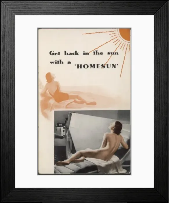 Framed Print : Using a Sunlamp Framed Print : Using a Sunlamp