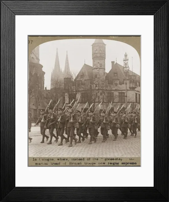 Framed Print : British in Cologne 1918 Framed Print : British in Cologne 1918