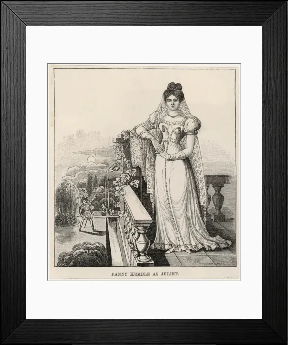 Framed Print : Fanny Kemble as Juliet Framed Print : Fanny Kemble as Juliet