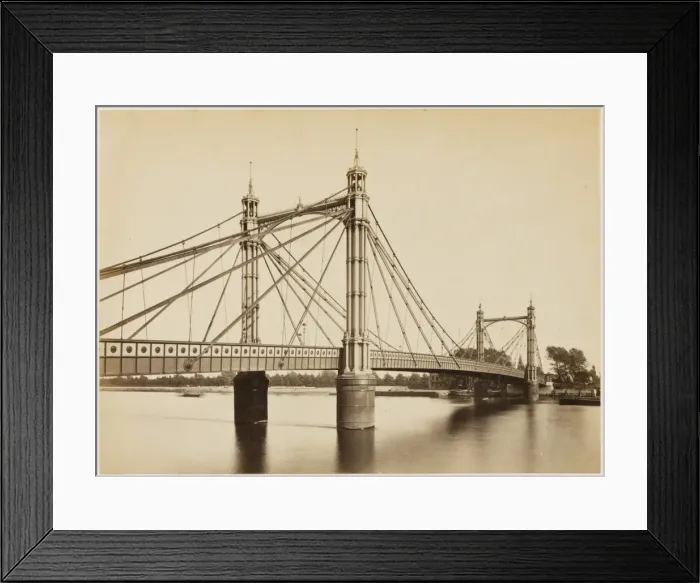 Framed Print : Chelsea Bridge 1877 Framed Print : Chelsea Bridge 1877