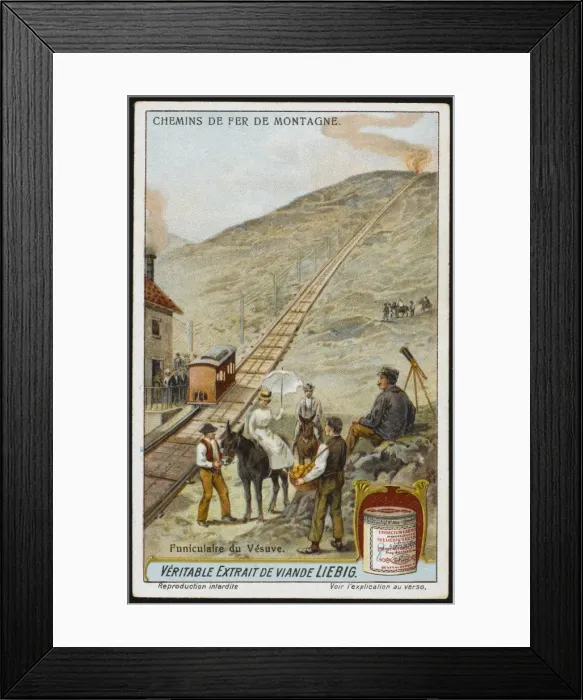 Framed Print : Up Vesuvius by Rail Framed Print : Up Vesuvius by Rail
