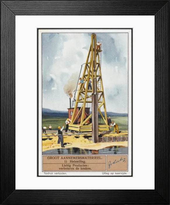 Framed Print : Bulding - Using Hoist