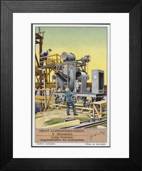 Framed Print : Mixing Concrete Framed Print : Mixing Concrete