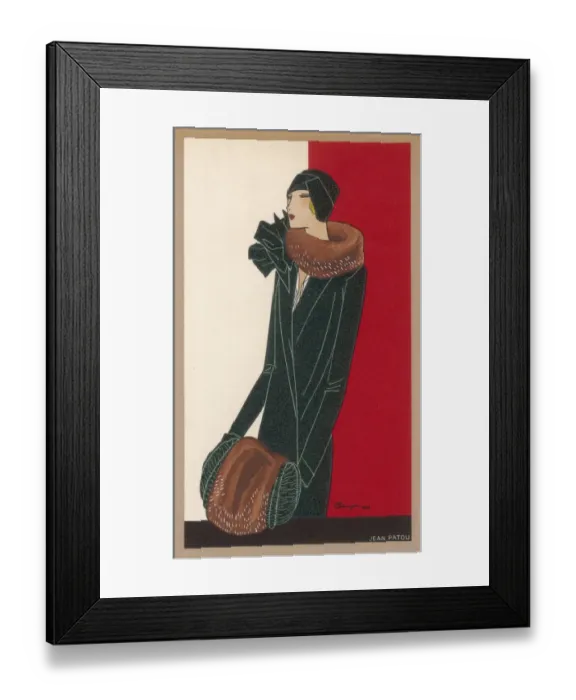 Framed Print : Coat by Patou Framed Print : Coat by Patou
