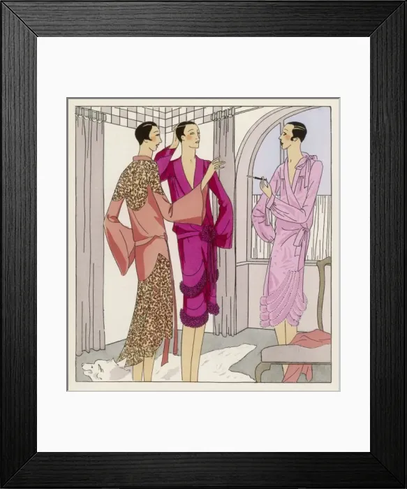 Framed Print : Three Women in Casual Framed Print : Three Women in Casual