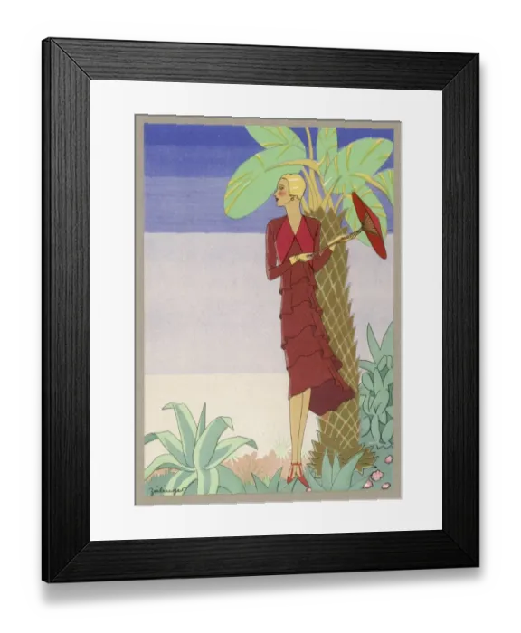 Framed Print : Women in Exotic Setting Framed Print : Women in Exotic Setting