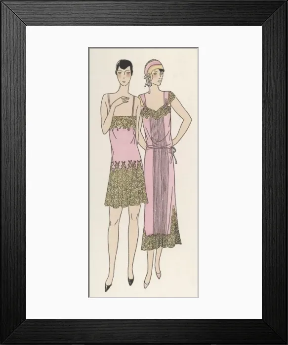 Framed Print : Two Ladies in Undies Framed Print : Two Ladies in Undies