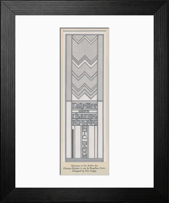 Framed Print : Art Deco Doorway Framed Print : Art Deco Doorway