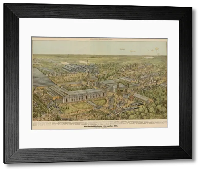 Framed Print : Brussels Exhibition 1910 Framed Print : Brussels Exhibition 1910