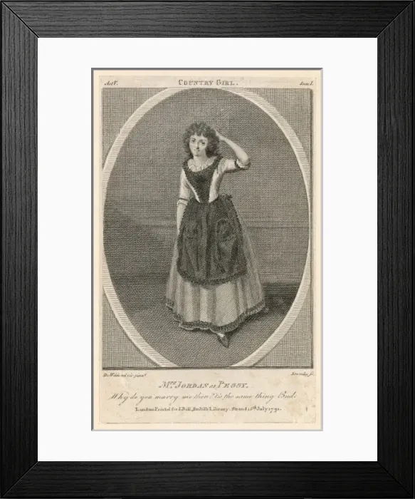 Framed Print : Jordan as Peggy