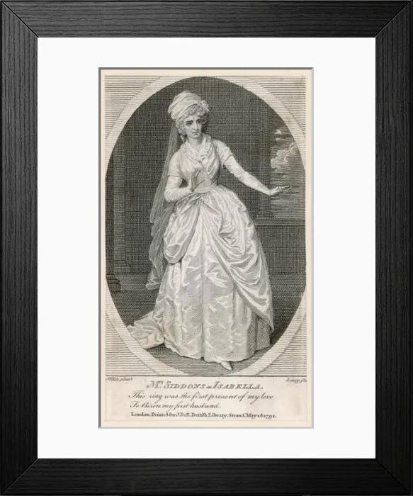 Framed Print : Sarah Siddons - Isabella Framed Print : Sarah Siddons - Isabella