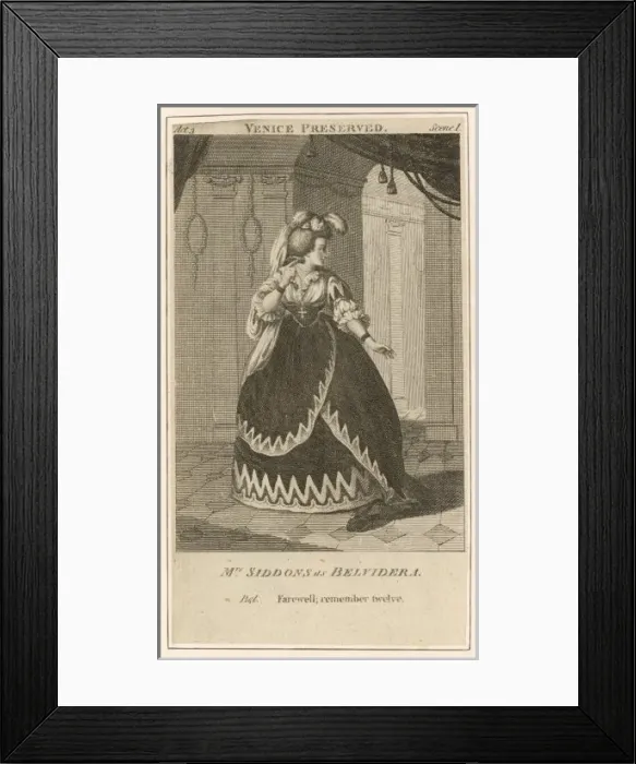 Framed Print : Siddons as Belvidera Framed Print : Siddons as Belvidera