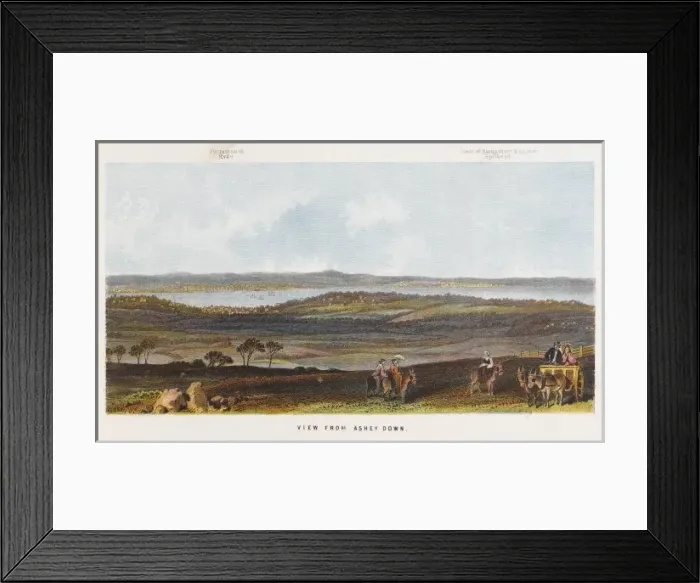 Framed Print : Isle of Wight Ashey Down Framed Print : Isle of Wight Ashey Down