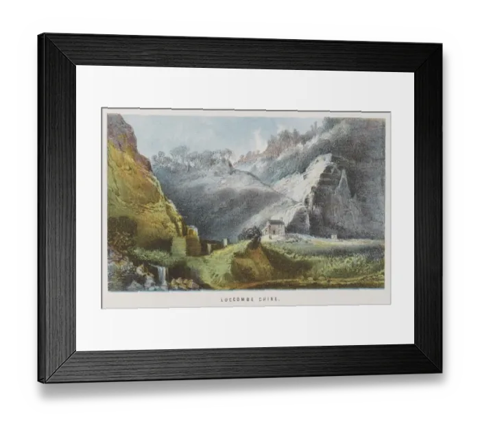 Framed Print : Luccombe Chine I. O. W Framed Print : Luccombe Chine I. O. W