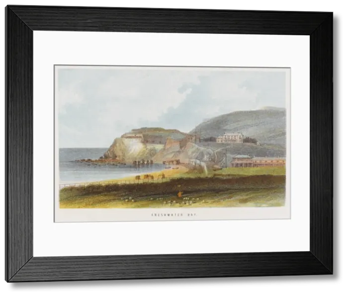 Framed Print : Freshwater Bay I. O. W Framed Print : Freshwater Bay I. O. W