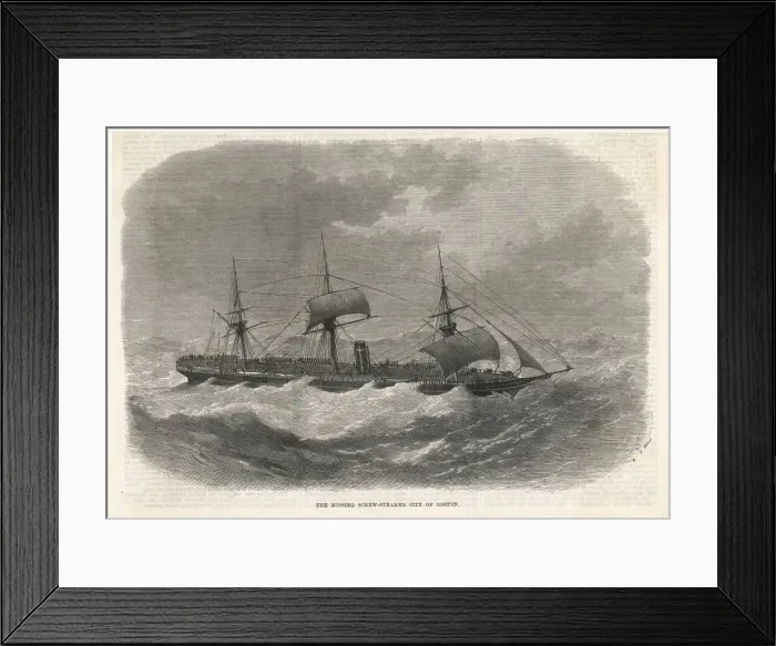 Framed Print : The City of Boston Framed Print : The City of Boston
